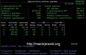 Status Systemu - mało miejsca na dyskach :/